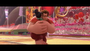 Vanellope hugging Ralph