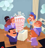 The Nicelanders' 30th Anniversary Party in the Little Golden Book.