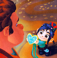 Vanellope's handmade medal in Game On!