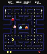 Pac-Man in his game.