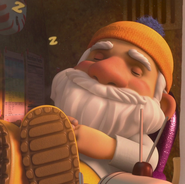 Beard Papa, the mascot of a Japanese cream-puff chain.