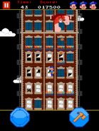 Screenshot from the Fix-It Felix, Jr. mini-game.