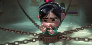 Vanellope in "Glitch-Proof" chains.