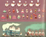 Concept art of the racer's parents.