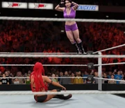 Sanchez executing the Death Nail Dropkick on .
