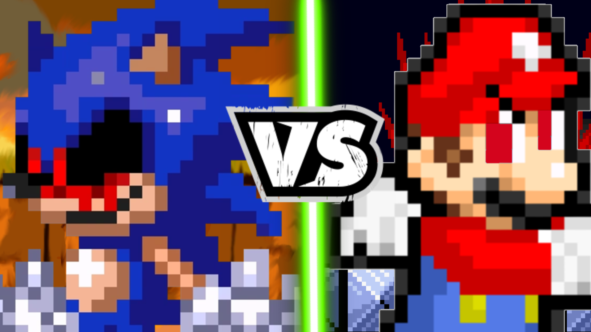 sonic and mario vs sonic exe and mario exe