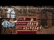 Tier List of Write`N`Fight characters created by the community