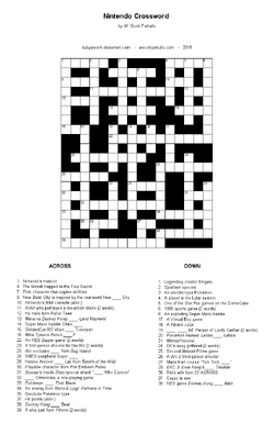 Nintendo Crossword W Scott Pattullo Wiki Fandom