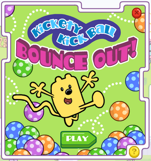 Kickety Kick Ball Bounce Out! Title Screen