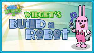 Widget's Build a Robot Title Screen