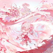 Delicate peach petals swirling like confetti in the sunlight, this enchanting springtime carries with it my heartfelt wishes and hopes, traveling on the whisper of the wind to you. Official Wuthering Waves X