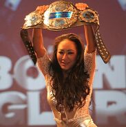 Kim como la Knockouts Champion durante Bound for Glory en noviembre de 2017