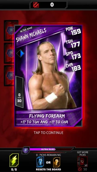 An Ultra Rare Shawn Michaels card