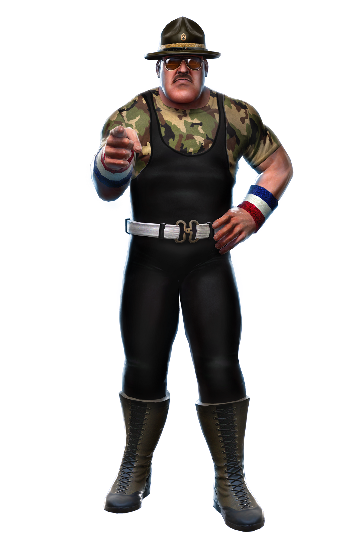 サージェント・スローター　WWEクラシックスーパースター Sgt Slaughter signed WWE Jakks Classic Superstars Action