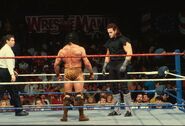 The Undertaker in WrestleMania 7, against Jimmy Snuka.