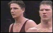 AJ Styles and his tag partner Paris at WCW