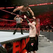 Rollins jumped onto Sheamus