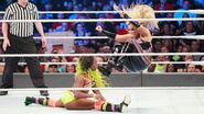 Natalya dropkick to Naomi