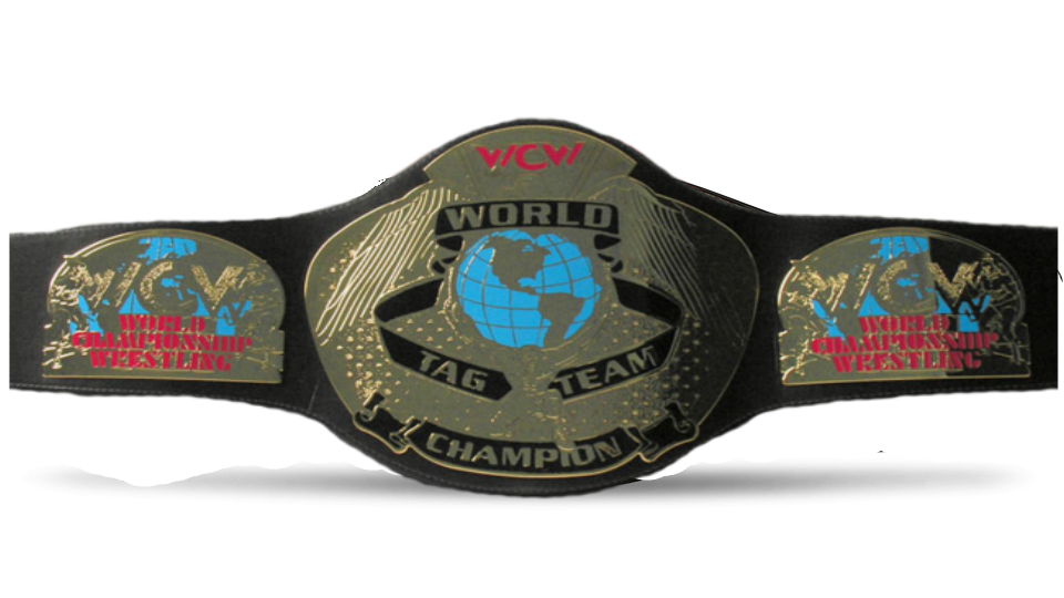 World team championship. WCW tag Team. WWE tag Team Championship. Tag Team Custom title. WCW Canada Championship.