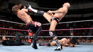 Styles big boot to the face by Cesaro