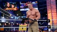 John Cena the WWE Champion against The Rock at WrestleMania 29