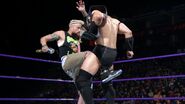 Neville hit with a low blowfrom Enzo