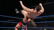 Rusev hit with a suplex by Gable