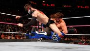Styles put Balor in the facebuster