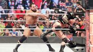 Rusev thrown out Orton