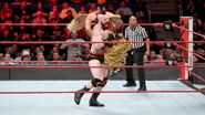 Sheamus puts Breeze onto the turnbuckle