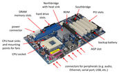 Computer motherboard annotated 600