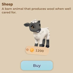 Image of sheep buy screen