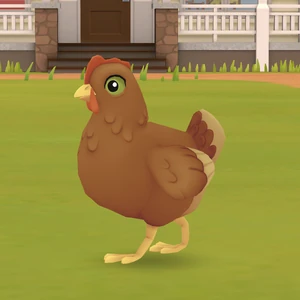 Official press image of a brown chicken