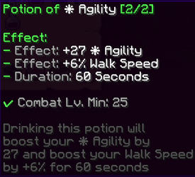 Agility Potion Tag