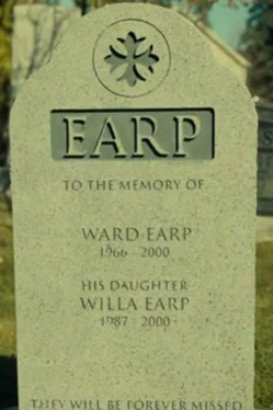 Tombstone of Ward and Willa as shown in 1x03