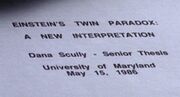 Einstein's Twin Paradox