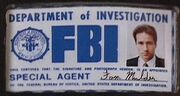 Fox Mulder's FBI badge