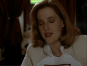 Dana Scully enjoys ribs