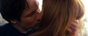 Fox Mulder and Dana Scully kiss in 2008