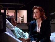 Dana Scully admits fear to hospitalized Fox Mulder