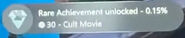 Gray version of the rare achievement.