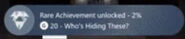 Another gray version of the rare achievement.