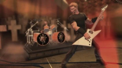 Guitare Sans Fil Red Octane Metallica Pour Xbox 360 Et PC - Avec Jeu Guitar Hero Metallica