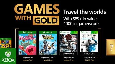 xbox gold august 2020