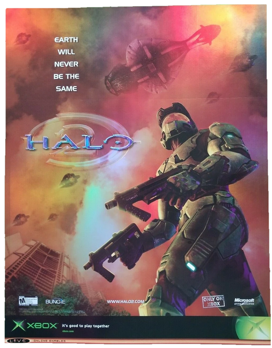 Xbox Halo 2 Live Online Enabled Microsoft Game Studios Video Game