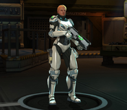 Titan Armor posing at base