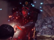 A Muton attacks Agent Carter