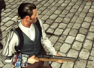 M14 rifle wielded by Nico DaSilva