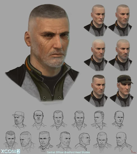 XCOM2 Central headsketches.jpg (164 KB) XCOM 2 Concept art of an older Bradford.