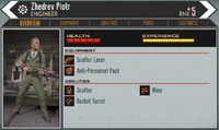 Piotr's Agent management screen.